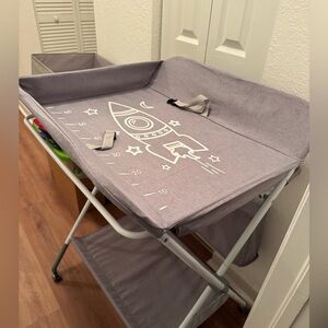 Baby changing table, grey
